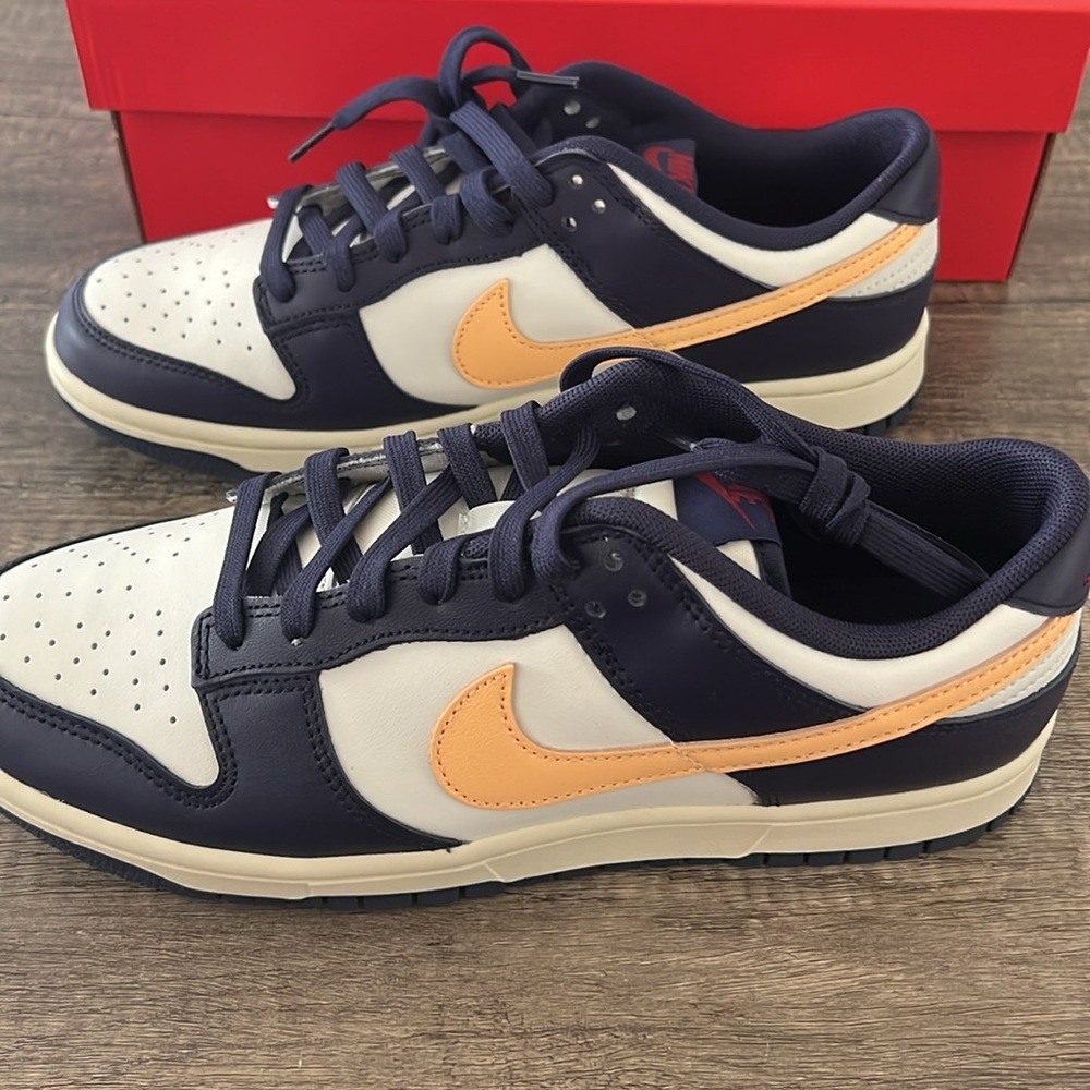 Nike Dunk Low Retro - From Nike To You Midnight Navy - DS - Men’s Size 9 - Picture 4 of 10